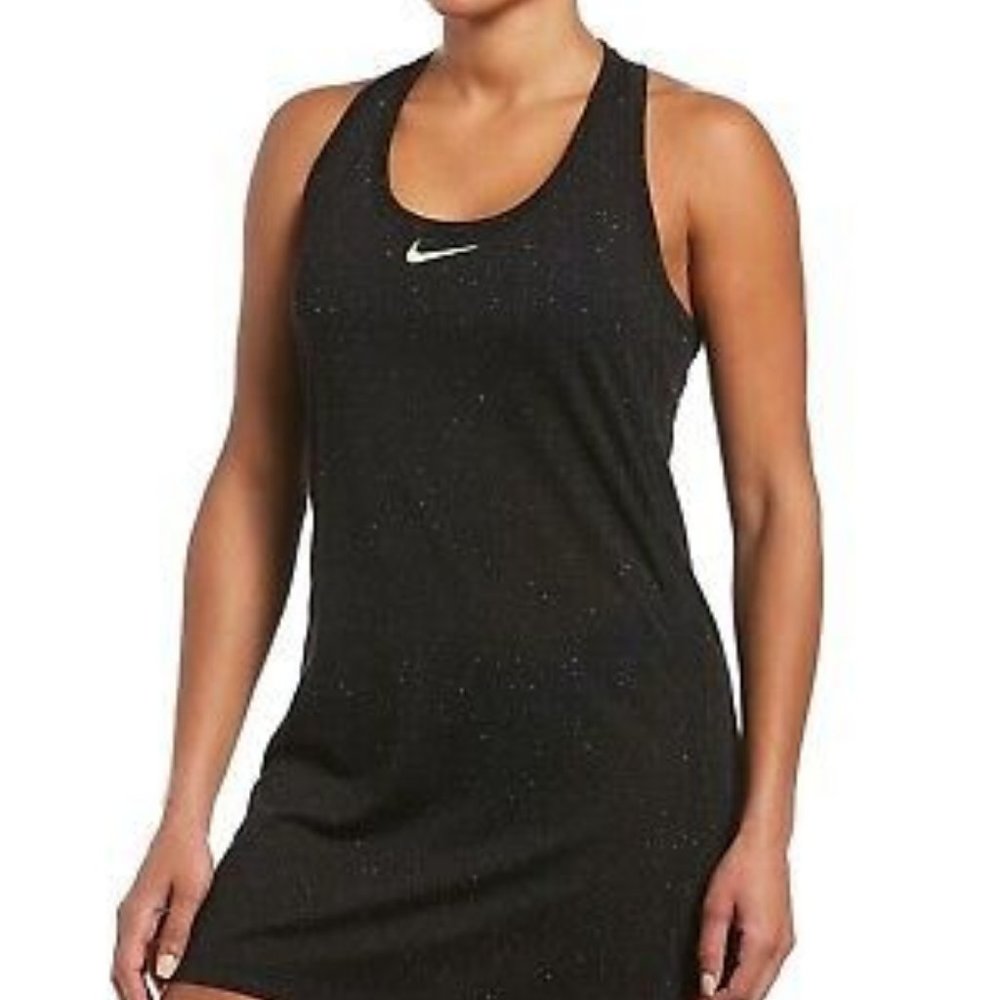 Nike Black Confetti Cover up Dress - Size M